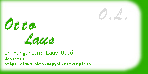 otto laus business card